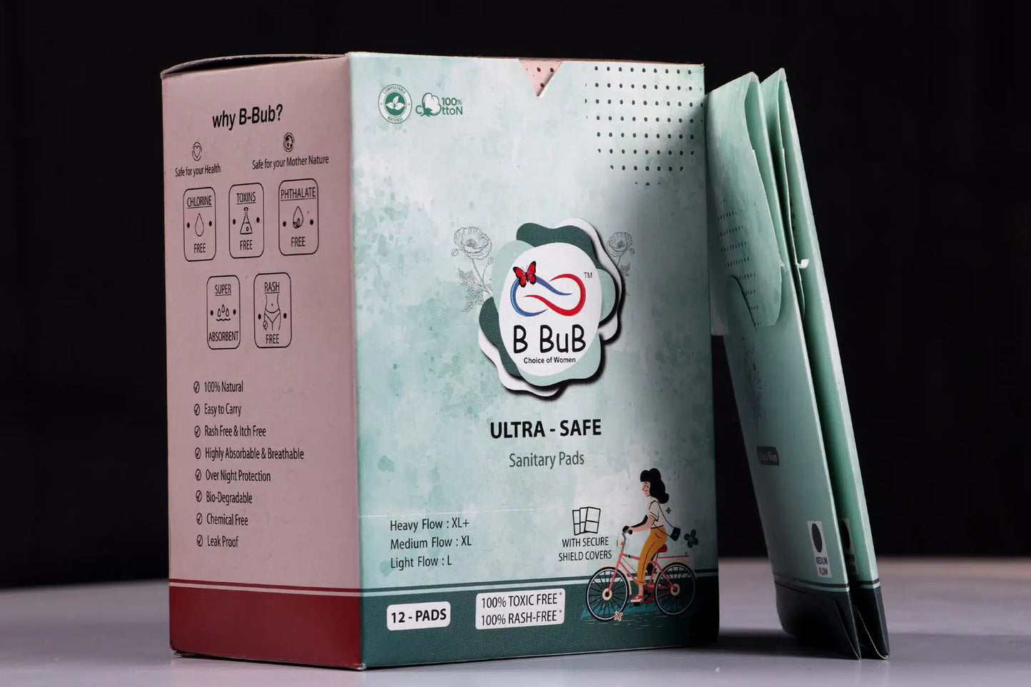 B Bub Sanitary Napkins (12-Pads)