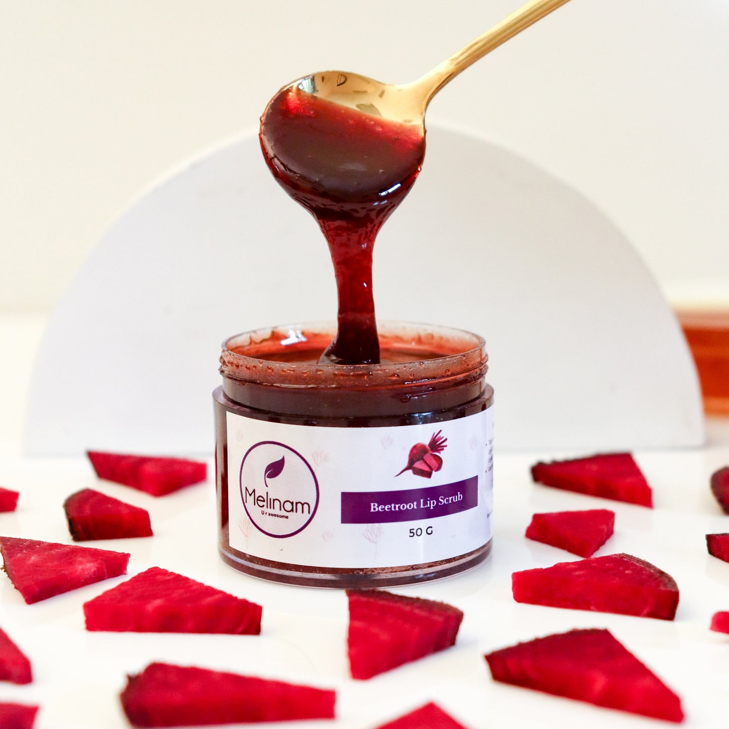 Beetroot Lip Scrub.